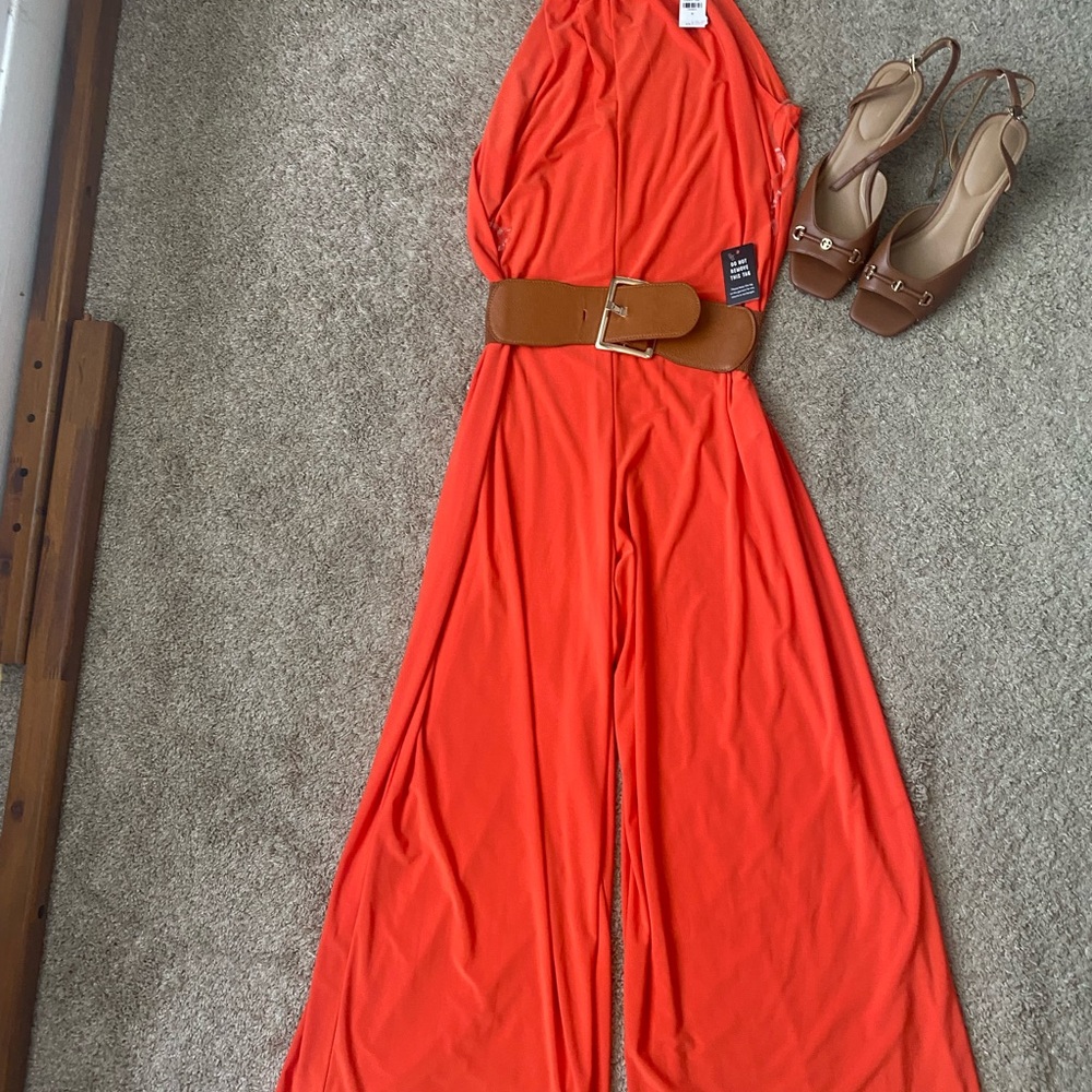 Vibrant Orange Jumpsuit